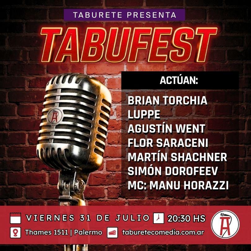 TabuFest - Viernes 31 de Julio 20:30hs