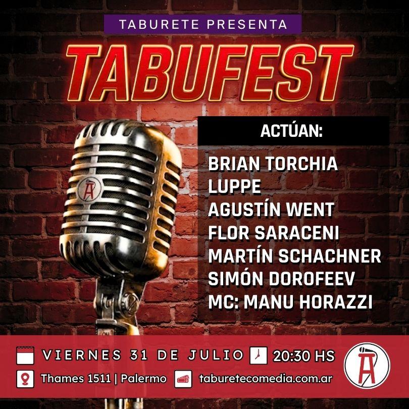 TabuFest - Viernes 31 de Julio 20:30hs
