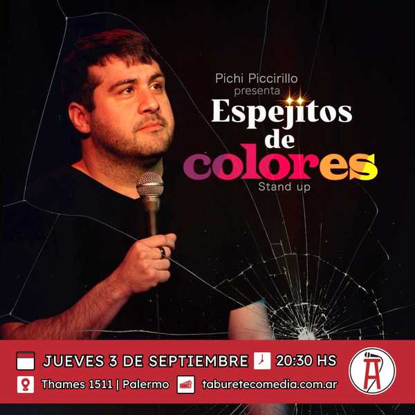 Pichi Piccirillo en Taburete Comedia - Jueves 3 de Septiembre 20:30hs