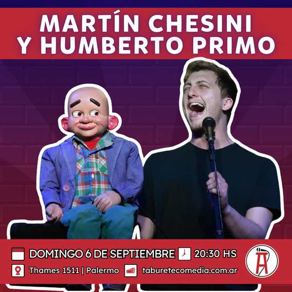 Martín Chesini en Taburete Club de Comedia - Domingo 6 de Septiembre 20:30hs
