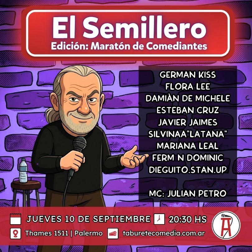 Semillero de Stand Up - Jueves 10 de Septiembre 20:30hs