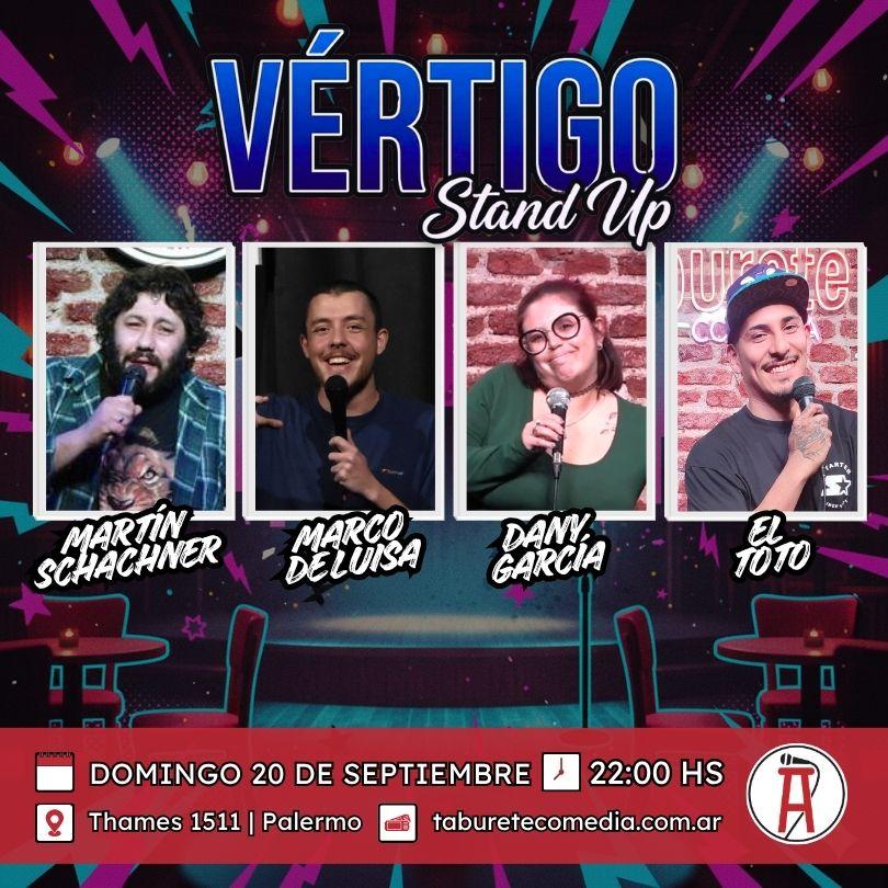Vértigo Stand Up - Domingo 20 de Septiembre 22:00hs