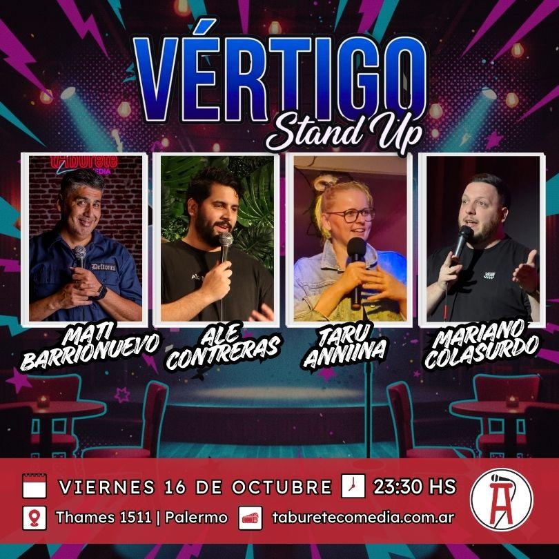 Show de Stand Up en Taburete Club de Comedia - Viernes 16 de Octubre 23:30hs
