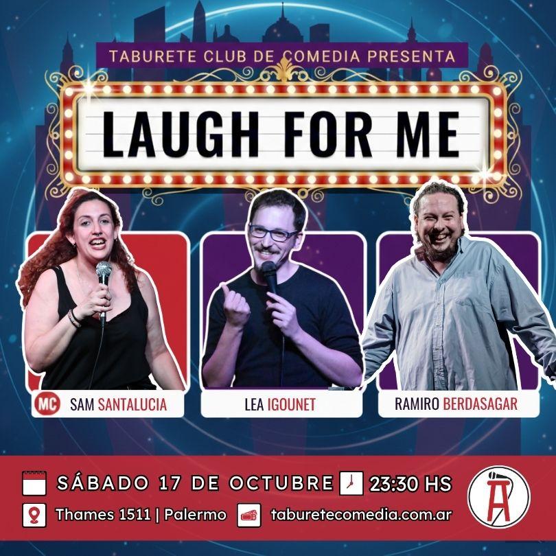 Show de Stand Up en Taburete Club de Comedia - Sábado 17 de Octubre 23:30hs