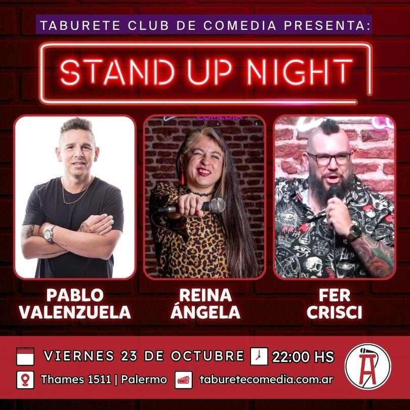Show de Stand Up en Taburete Club de Comedia - Viernes 23 de Octubre 22:00hs
